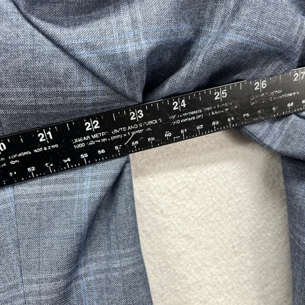 Lauren Ralph Lauren Blazer Mens 44L Blue Plaid Sport Coat Jacket Professional